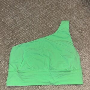 Lululemon Green One Shoulder Sports Bra